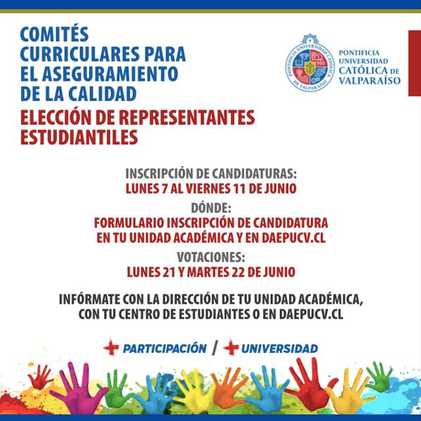 Lee más sobre el artículo Se abre convocatoria para elección de representantes estudiantiles para el Comité Curricular de Aseguramiento de la Calidad