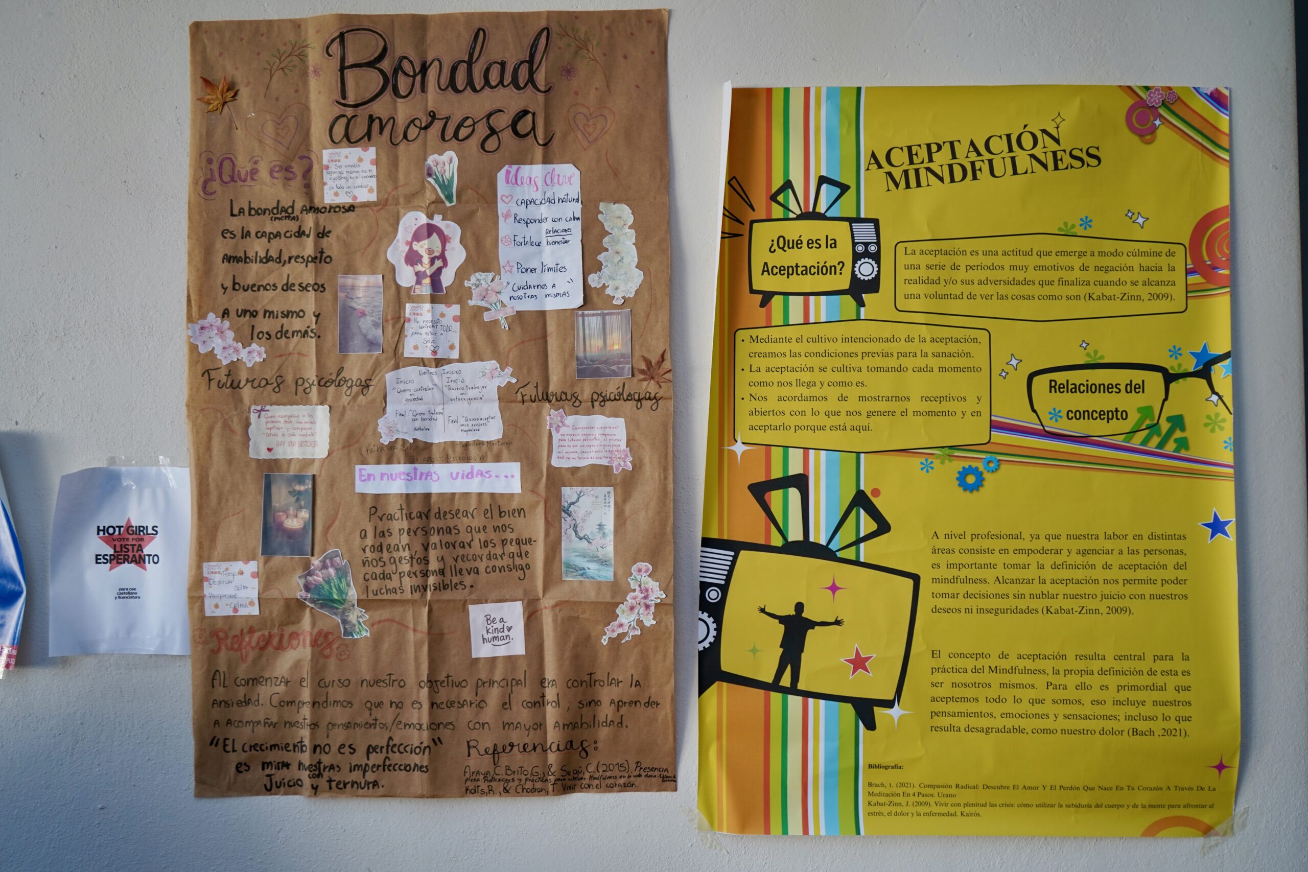 Lee más sobre el artículo Exposición de pósters visibiliza aprendizajes del curso de Mindfulness y Bienestar en la Escuela de Psicología PUCV